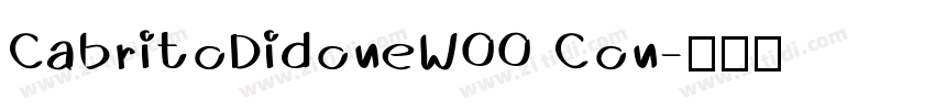 CabritoDidoneW00 Con字体转换